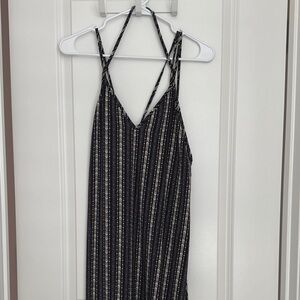 Patterned Halter Neck Maxi Dress